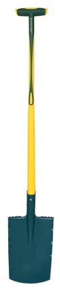 Bêche à rebord acier trempé LEBORGNE manche fibre de verre L.90 cm