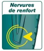 Bêche à rebord acier trempé LEBORGNE manche fibre de verre L.90 cm