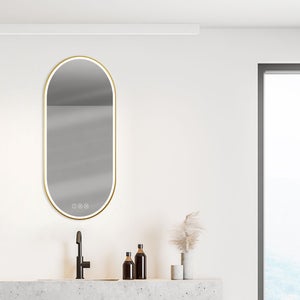 Miroir lumineux, l.40 x H.90 cm Solar