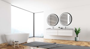 Miroir lumineux, l.120 x H.120 cm Diam.120 cm Swann