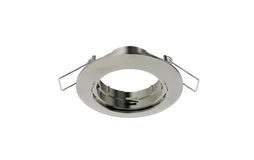 Anneau pour spot à encaster essentiel Remi GU10 en plastique, diam. 82 mm gris argent