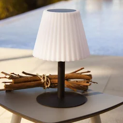Lampe solaire et rechargeable, Bouffant, LUMISKY