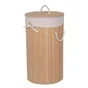 Panier à linge en bambou, SENSEA, 60L H.60 X l.35 X P.35 cm