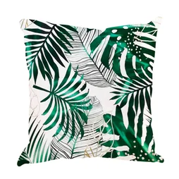 Coussin deperlant imprime 45x45cm jungle forest