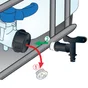 Adaptateur plastique de cuve, BOUTTE, avec bouchon