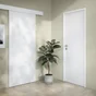 Porte coulissante MDF Cali blanche, H.204 x l.83 cm