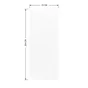 Porte coulissante MDF Cali blanche, H.204 x l.83 cm