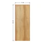 Porte coulissante MDF Cali chene clair, H.204 x l.73 cm