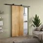 Porte coulissante MDF Cali chene clair, H.204 x l.83 cm
