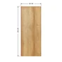 Porte coulissante MDF Cali chene clair, H.204 x l.83 cm
