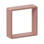 Lot de 3 étagères cube rose mat, L.28 x H.10 x P.10 cm, Ep.15 mm