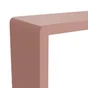 Lot de 3 étagères cube rose mat, L.28 x H.10 x P.10 cm, Ep.15 mm
