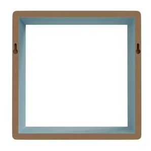 Lot de 3 étagère cube bleu mat, L.28 x H.10 x P.10 cm, Ep.15 mm