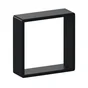 Lot de 3 étagère cube noir mat, L.28 x H.10 x P.10 cm, Ep.15 mm