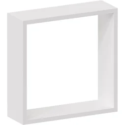 Lot de 3 étagère cube blanc mat, L.30 x H.10 x P.10 cm, Ep.12 mm