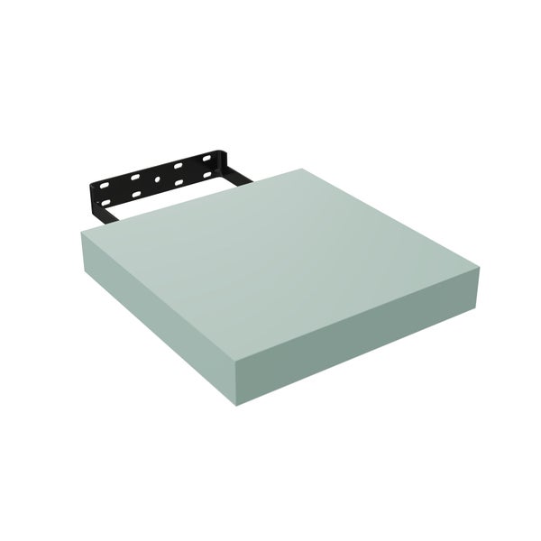 Etagère murale vert mat, L.23 x H.3.8 x P.23.5 cm, Ep.38 mm