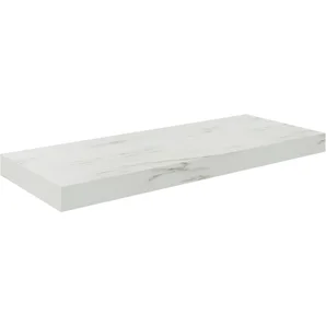 Etagère murale blanc mat, L.60 x H.3.8 x P.23.5 cm, Ep.38 mm
