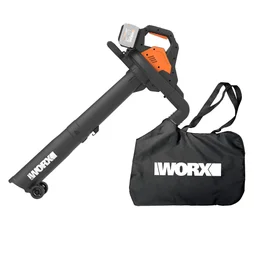 Aspirateur souffleur broyeur sur batterie WORX vendu sans batterie