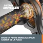 Aspirateur souffleur broyeur sur batterie WORX vendu sans batterie