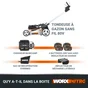 Tondeuse sur batterie WORX , 80 V, l.51 cm