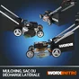 Tondeuse sur batterie WORX , 80 V, l.51 cm