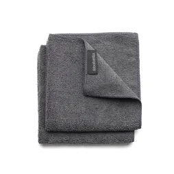 Lot de 2 chiffons microfibre Brabantia gris foncé