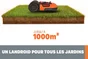Robot tondeuse connecté WORX PLUS Wr147e.1, 1000 m², l. 20 cm