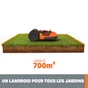 Robot tondeuse connecté WORX PLUS Wr167e, 700 m², l. 18 cm