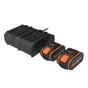 Lot de 2 batteries et 1 chargeur WORX Wa611