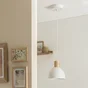 Suspension VENOSa E27 diam.  18 cm métaL bois blanc