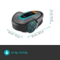 Robot tondeuse connecté GARDENA Sileno minimo - 250m² - 15201-26 Bluetooth