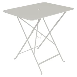 Table de jardin, FERMOB Bistro, 77 x 57 cm, gris argile