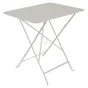 Table de jardin, FERMOB Bistro, 77 x 57 cm, gris argile