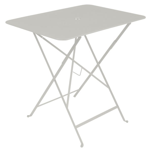 Table de jardin, FERMOB Bistro, 77 x 57 cm, gris argile