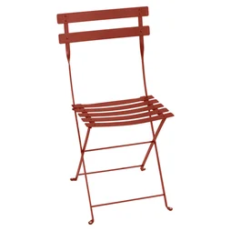 Chaise FERMOB Bistro, en acier, ocre rouge