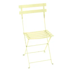 Chaise FERMOB Bistro, en acier, citron givré
