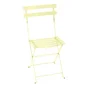 Chaise FERMOB Bistro, en acier, citron givré
