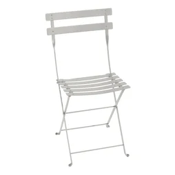 Chaise FERMOB Bistro, en acier, gris argile