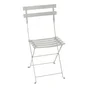 Chaise FERMOB Bistro, en acier, gris argile
