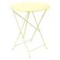 Table de jardin ronde, Bistro FERMOB, diam. 60 cm, citron givré