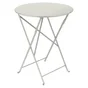 Table de jardin ronde, FERMOB Bistro, diam. 60 cm, 2 personnes, gris argile