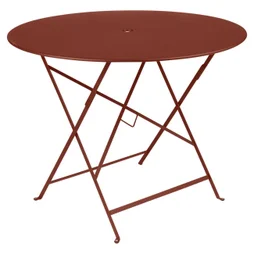 Table de jardin ronde, FERMOB Bistro, 12 personnes, rouge