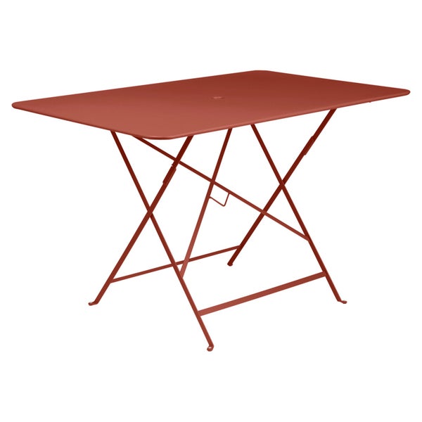 Table de jardin rectangulaire, FERMOB Bistro,  6 personnes, rouge