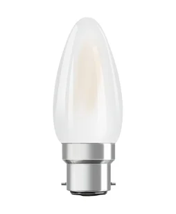 Ampoule led flamme B22, 470Lm=40W, 2700K blanc chaud, opaline, OSRAM