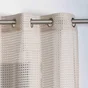 Voilage tamisant, Waska beige l.140 x H.240 cm