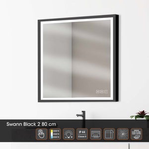 Miroir lumineux, l.80 x H.75 cm Swann