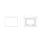 Miroir lumineux, l.100 x H.75 cm Swann