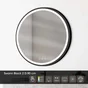 Miroir lumineux, Diam.90 cm Swann