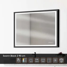 Miroir lumineux, l.90 x H.75 cm Swann