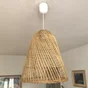 Suspension exterieure E27 max 25W naturel rotin Paulo